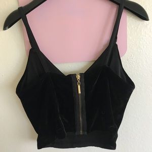 Silky Black SeXy Croptop size S
